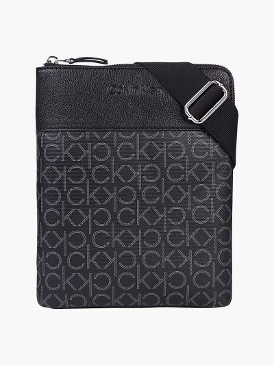 Calvin Klein Táskák & Kiegészítők HU670240 | Calvin Klein Convertible Logo Férfi Crossbody Táska Fek